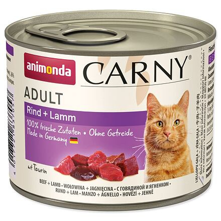 ANIMONDA konzerva CARNY Adult - hovězí, jehněčí 200 g
