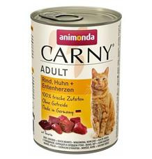 ANIMONDA konzerva CARNY Adult - hovězí, kuře, kachní srdce 200 g
