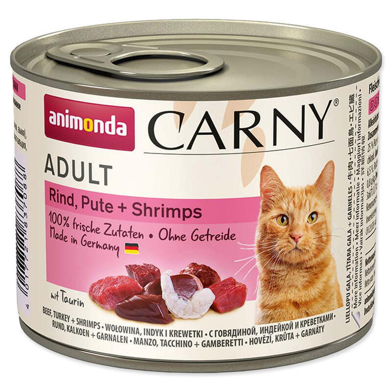 ANIMONDA konzerva CARNY Adult - hovězí, krůta, ráčci 200 g