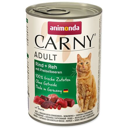 ANIMONDA konzerva CARNY Adult - hovězí, srnčí,brusinky 400 g