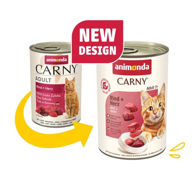 ANIMONDA konzerva CARNY Adult - hovězí, srdce 400 g