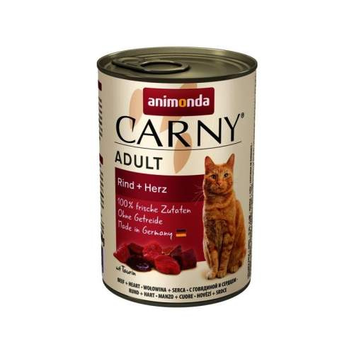 ANIMONDA konzerva CARNY Adult - hovězí, srdce 400 g