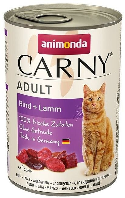 ANIMONDA konzerva CARNY Adult - hovězí, jehněčí 400 g