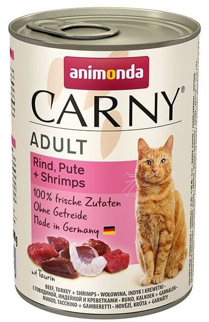 ANIMONDA konzerva CARNY Adult - hovězí, krůta, ráčci 400 g