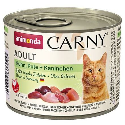 Animonda Carny Cat Kuře/Krůta/Králík - 200g