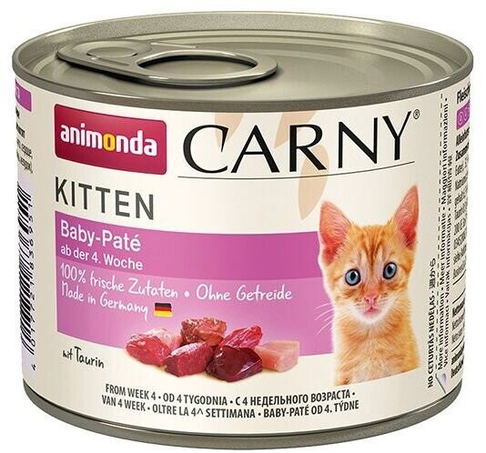 ANIMONDA konzerva CARNY BABY PATÉ hovězí, kuřecí 200 g
