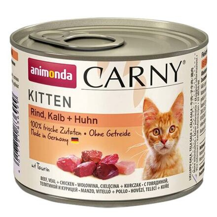 Konzerva ANIMONDA Carny Kitten hovězí, telecí + kuřecí 200g