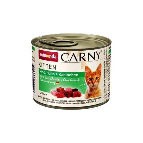 Konzerva ANIMONDA Carny Kitten hovězí, kuřecí + králík 200g