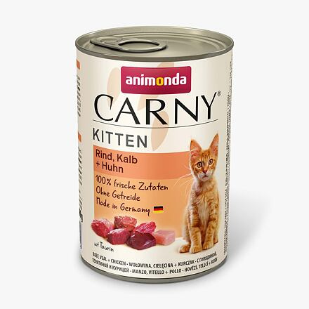 Animonda Carny Cat Kitten Telecí/Kuřecí/Krůta - 400g