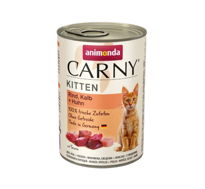 Animonda Carny Cat Kitten Telecí/Kuřecí/Krůta - 400g
