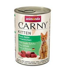 ANIMONDA konzerva CARNY Kitten - hovězí, kuře, králík 400g