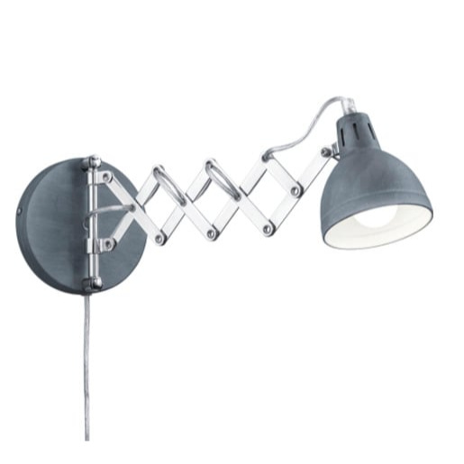 Reality Scissor nástěnná lampa beton r20321078 RER20321078