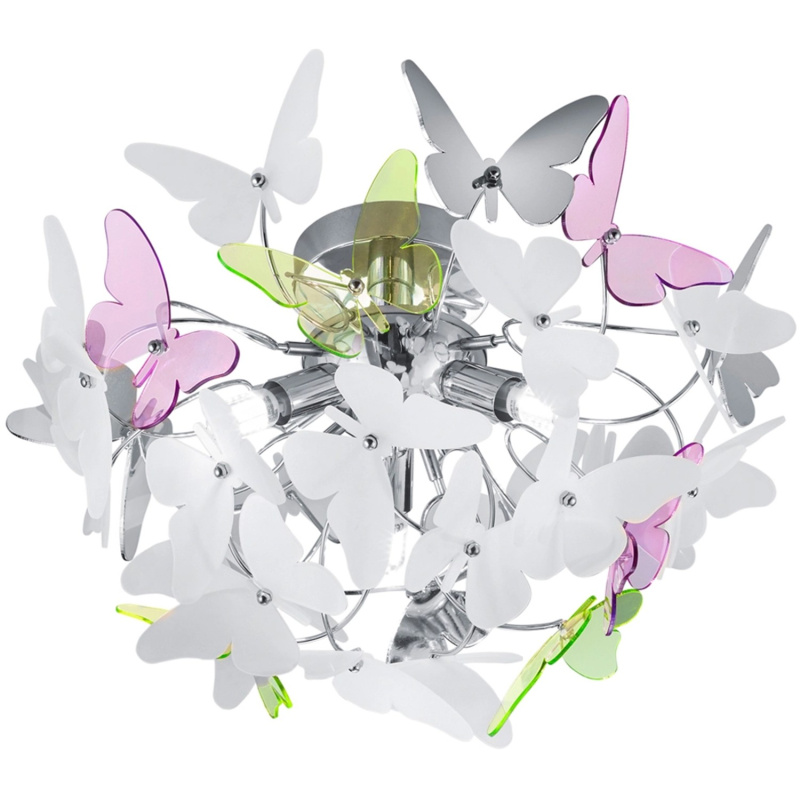 Reality Butterfly stropní osvětlení chrom r60213017 RER60213017
