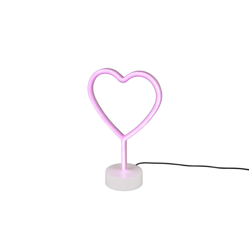 Reality Heart led stolní lampa bílá r55210101 RER55210101