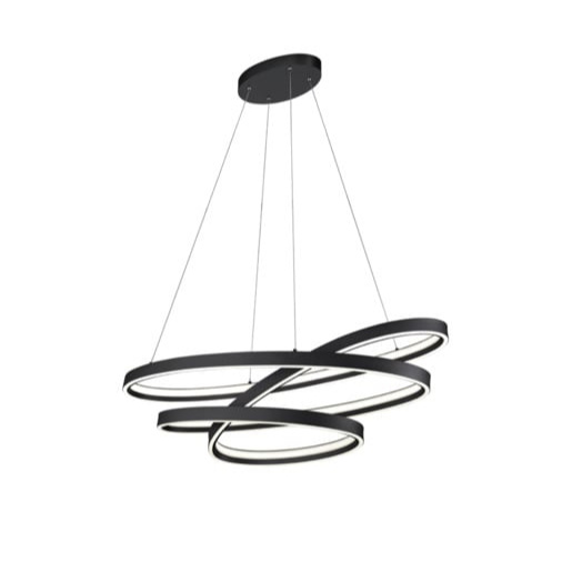 LED závěsné osvětlení Cinque Ciola černá 377210132