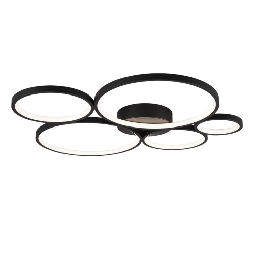 Trio Rondo led stropní osvětlení černá 622610532 TR622610532