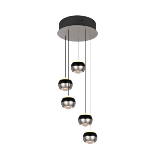 Závěsné světlo Trio Select Orbit nikl 344430507