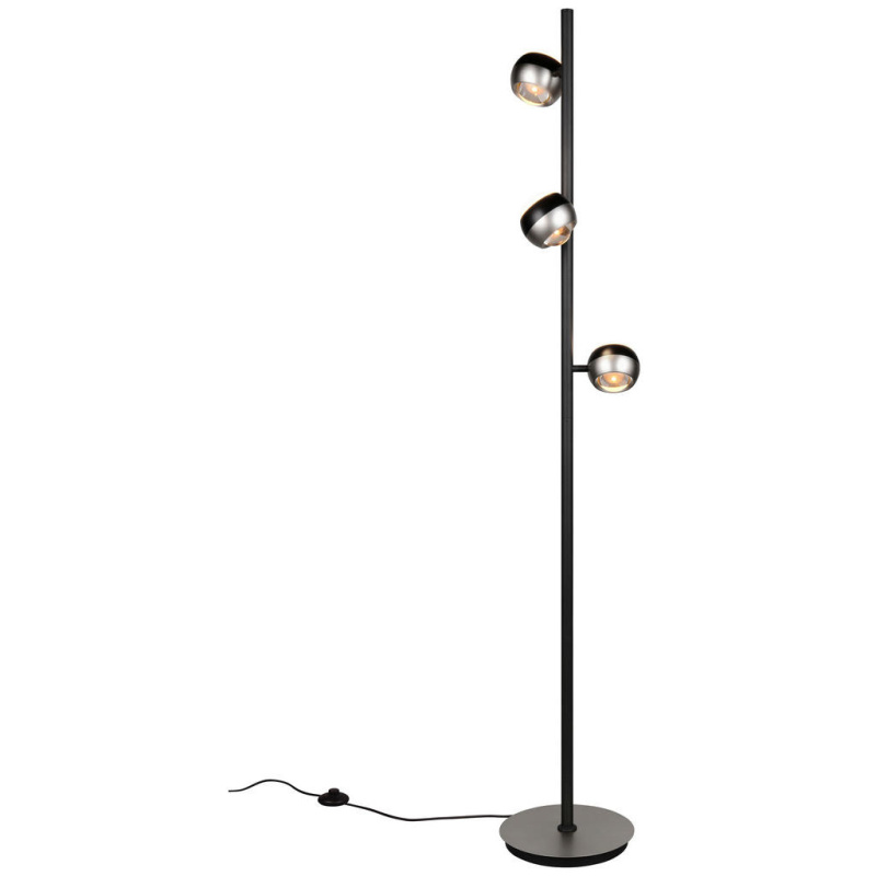 Stojací lampa Trio Select Orbit nikl 444410307