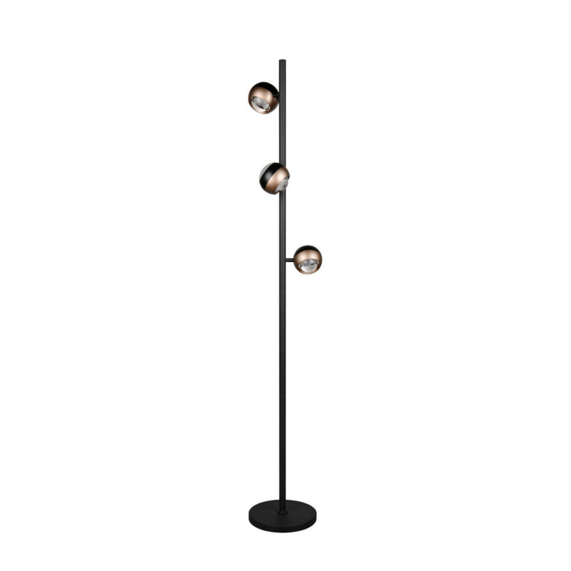 Stojací lampa Trio Select Orbit černá 444410332