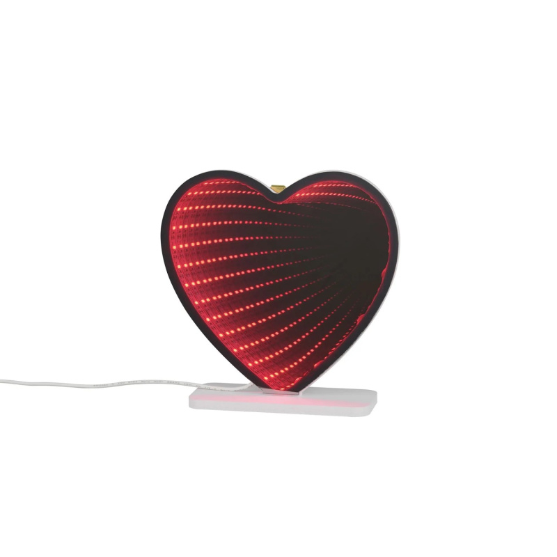 Reality Dekorativní LED svítidlo Coracon 1W, bílá/červená, 19,5 x 19,5 cm