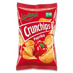 Lorenz Crunchips - bramborové lupínky - paprikové, 75 g