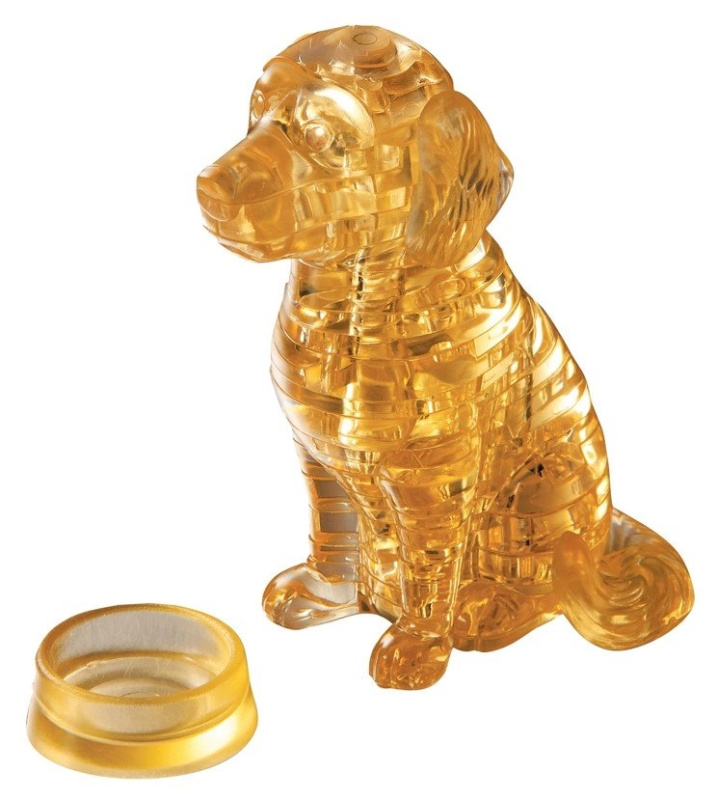 HCM KINZEL 3D Crystal puzzle Štěně zlatý retrívr 41 ks