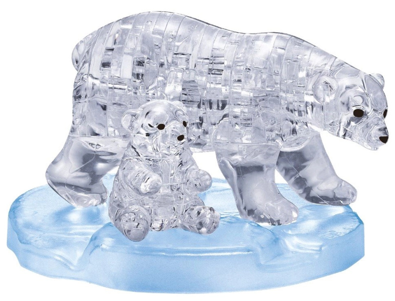 Betexa Lední medvědice s mládětem - 3D Krystal puzzle