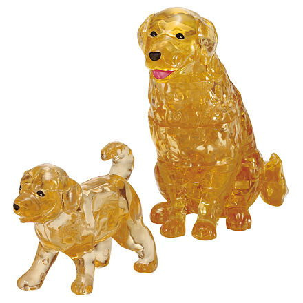 Betexa Retrívr s mládětem - 3D Krystal puzzle