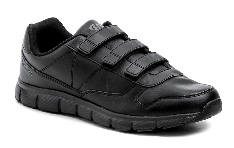 Lico Brütting 591222 Classic Sport V černé nadměrné pánské sportovní tenisky EUR 47