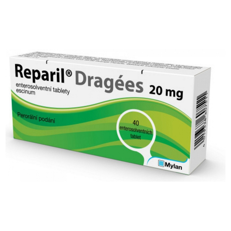 REPARIL- DRAGÉES 20MG enterosolventní tableta 40