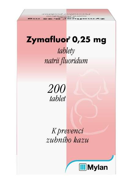 ZYMAFLUOR 0,25MG Tableta 200