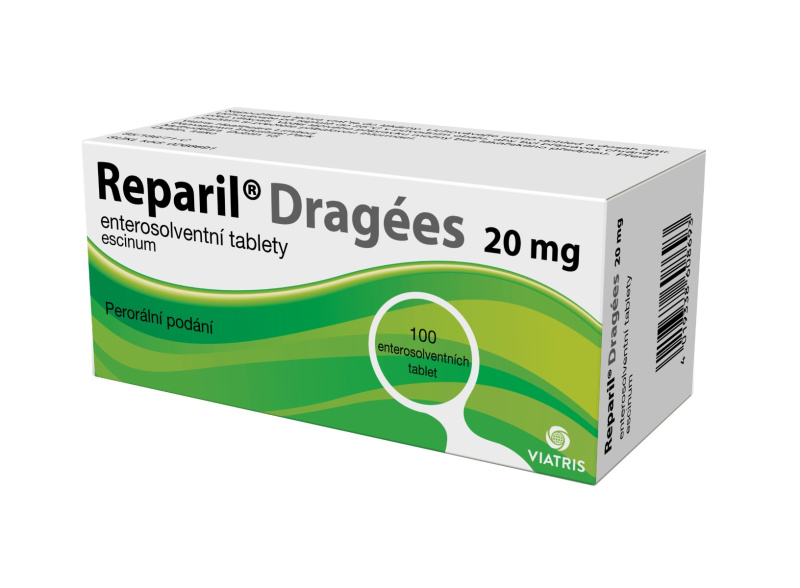 REPARIL- DRAGÉES 20MG enterosolventní tableta 100