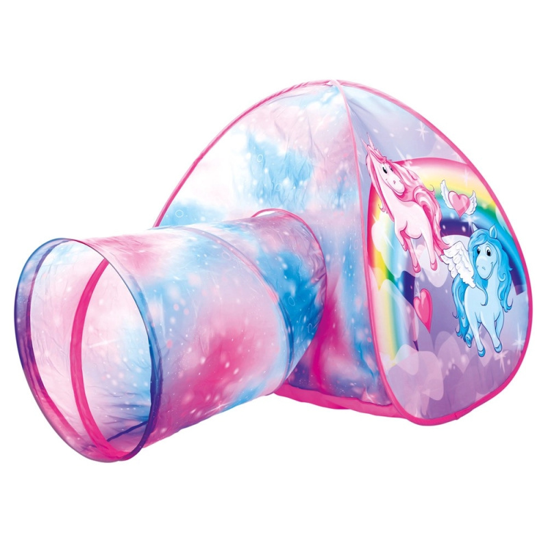 Dětský domeček - Stan s tunelem jednorožec (Bino)