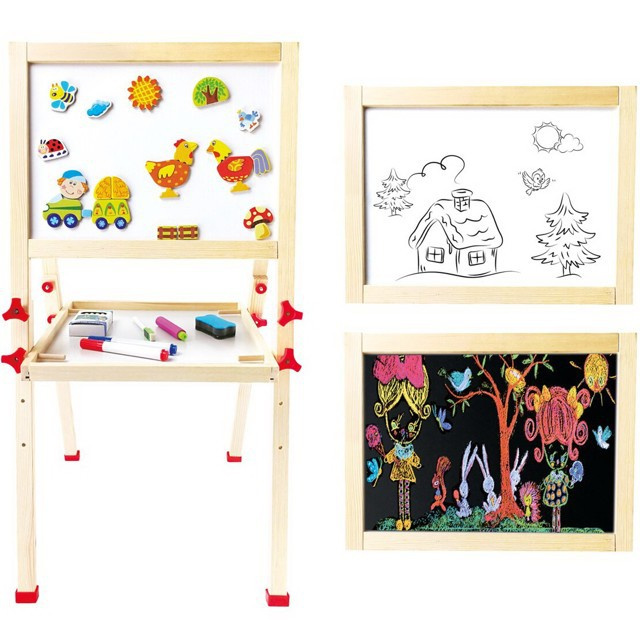 Bino Magnetická tabule oboustranná 65x45 cm