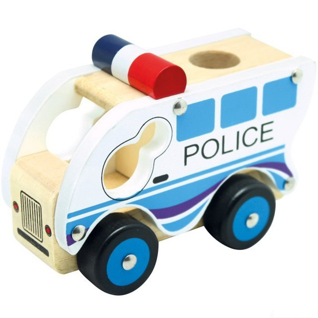 Bino Dřevěné auto policie