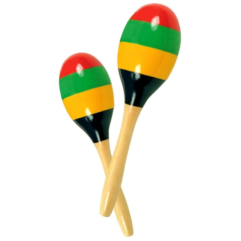 Hudba - Rumbakoule Maracas pruhované, 2ks (Bino)