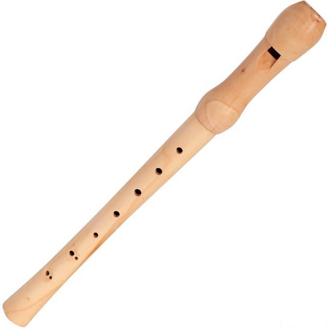 Bino dřevo flétna přírodní 32,5 cm
