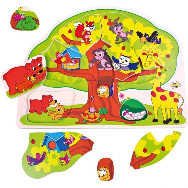 Bino Puzzle veselá zvířátka