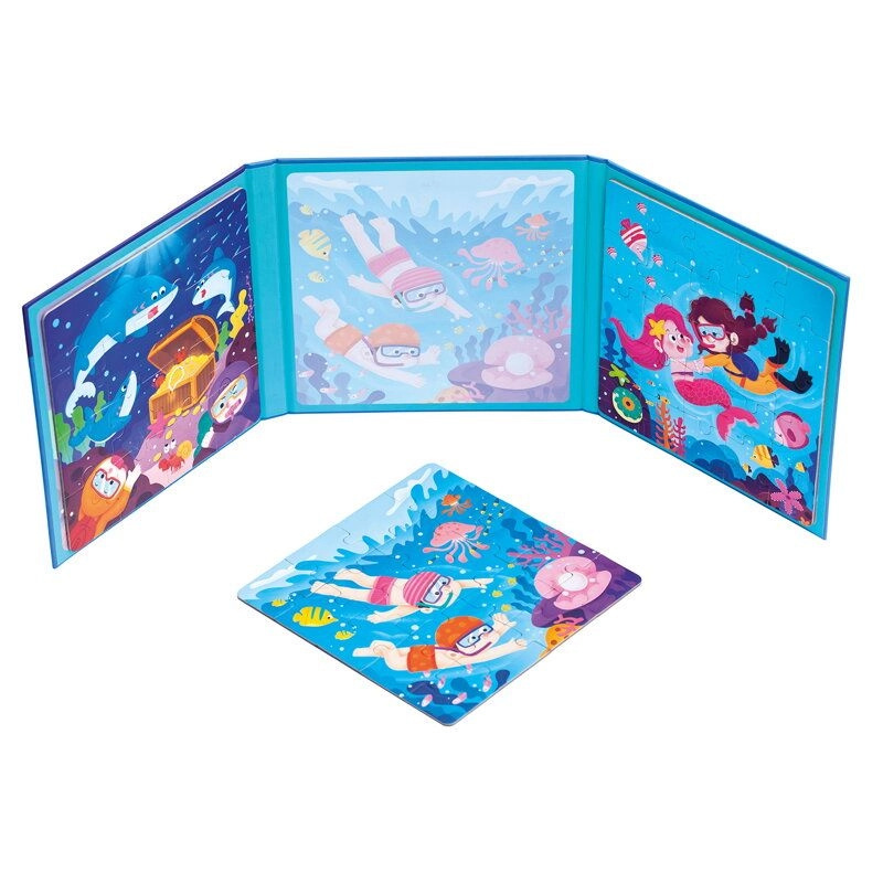 Bino Magnetické puzzle 3v1 mořský svět