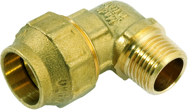 Koleno 90° svěrné Gebo BWA 32 mm × 1" vnější závit