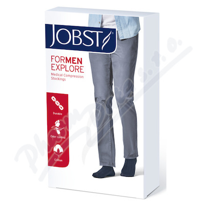 JOBST forMen Explore KT 1 Lýtkové punčochy se špicí vel. V 1 pár černé