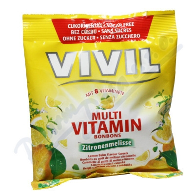 VIVIL Multivitamín citron + meduňka bez cukru 60 g