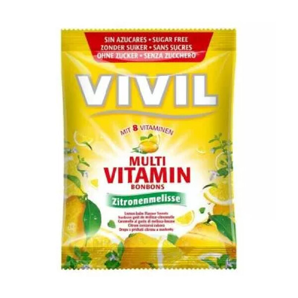 VIVIL Multivitamín citron + meduňka bez cukru 60 g