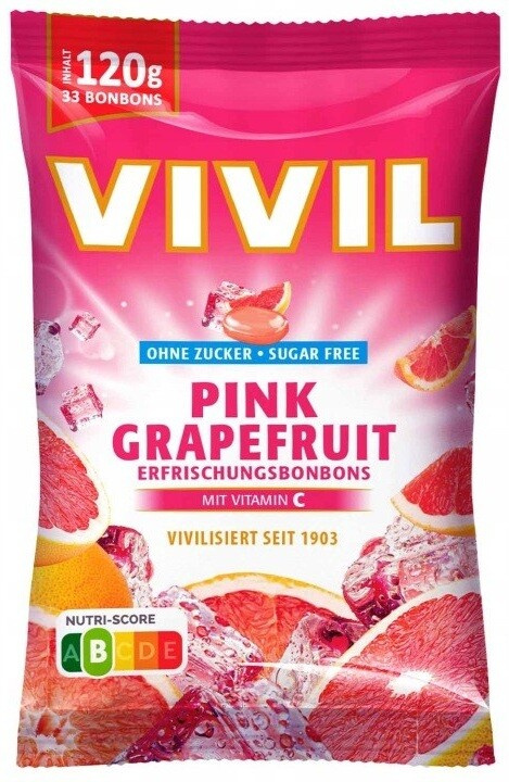 Vivil  Růžový grep+vitamin C bez cukru 120g