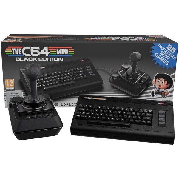 Retro konzole Commodore C64 Mini Black Černá
