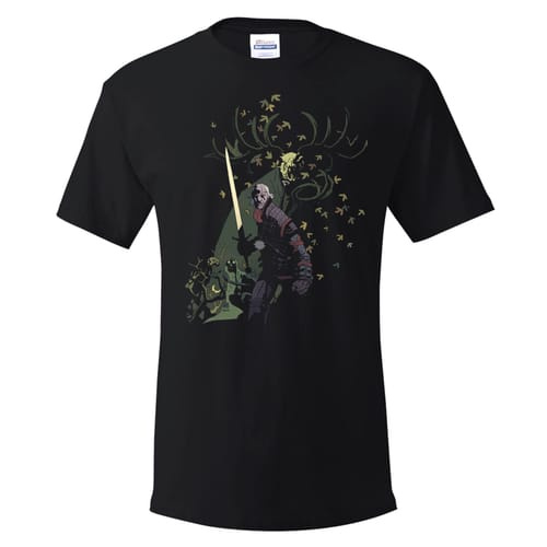 Tričko Zaklínač - Leshen Mignola Art, velikost S
