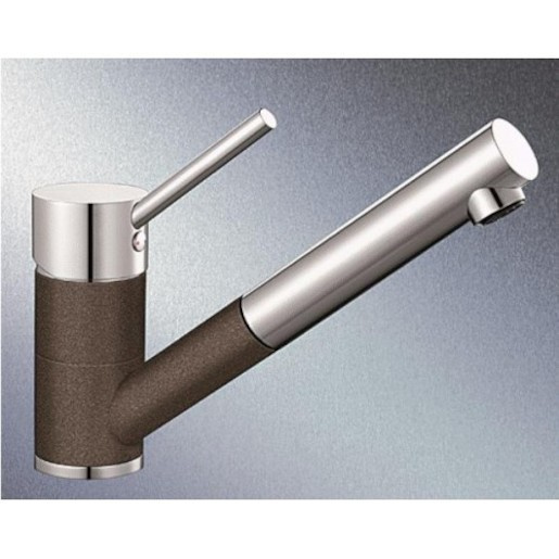 Blanco Antas - S dřezová baterie s vytahovací sprškou kávová/chrom 515 357