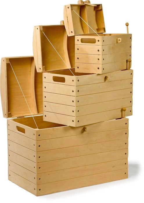 Truhla na poklady – sada 3 kusů ze dřeva