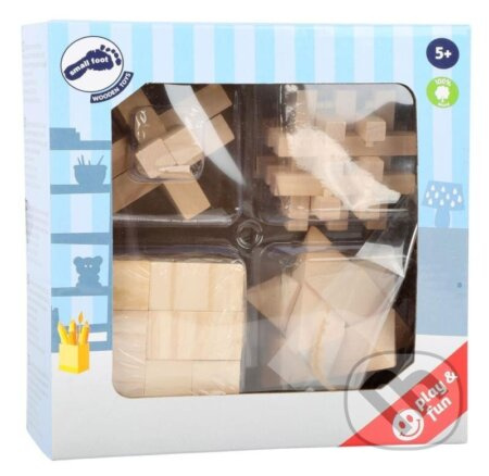 Set dřevěných hlavolamů Small Foot - 4 kusy