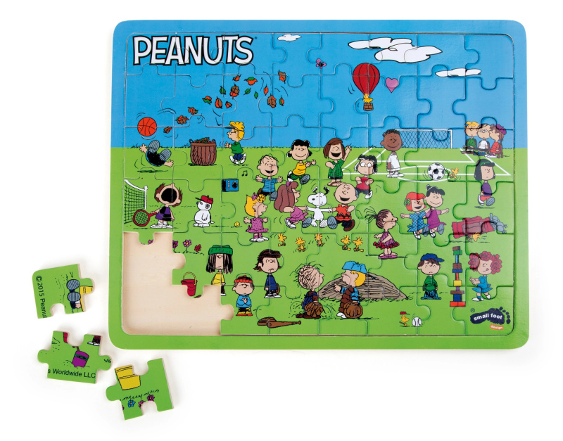 Vkládací puzzle Snoopy na hřišti